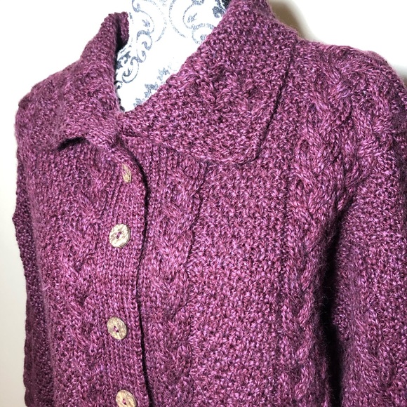 Sweaters of Ireland Merino Wool Aran Irish - Picture 4 of 12